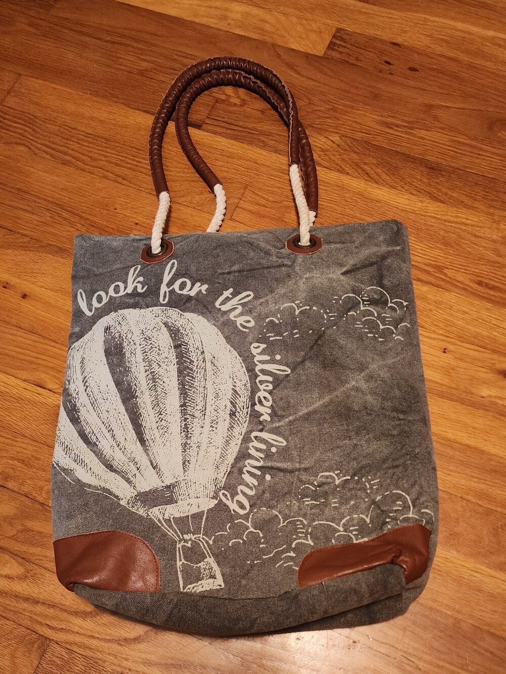 Great Large Boho Canvas Tote Bag